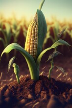 Corn In The Field, Ai Generated