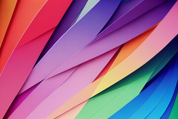Wall Mural - Beautiful colorful wallpaper illustration art Generative AI Content by Midjourney
