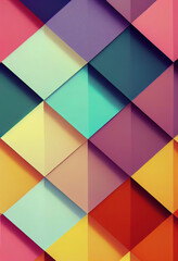 Poster - Beautiful colorful wallpaper illustration art Generative AI Content by Midjourney