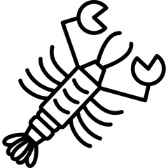 Wall Mural - Lobster Icon