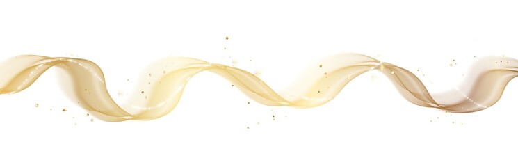 Wall Mural - Magic wave lines flowing smooth curve gold