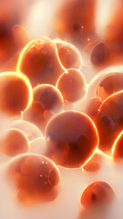 Wall Mural - particle cell photosphere background map illustration generative ai content by midjourney
