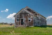 Abandoned School On The Nebraska Prairie