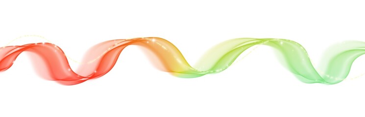 Wall Mural - Wave lines smooth curve shiny rainbow