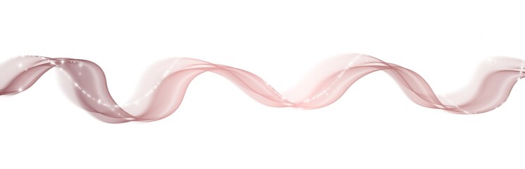 Wall Mural - Wave lines rose gold smooth curve magic