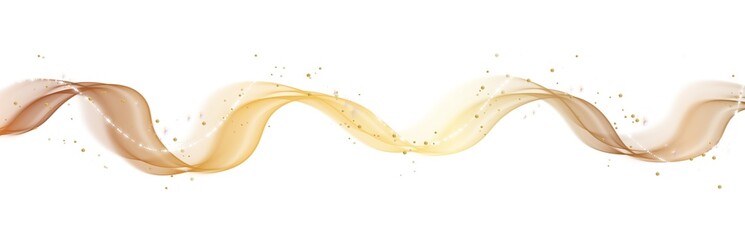 Wall Mural - Wave lines gold smooth curve magic