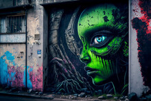 Cool Alien Graffiti
