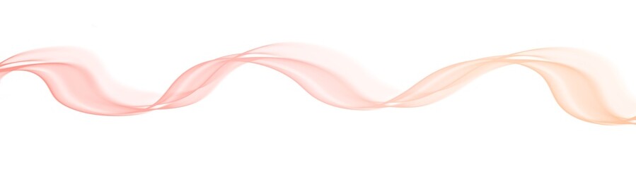Wall Mural - Smooth curve wave line gradient pink beige
