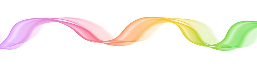 Wall Mural - Smooth curve wave line gradient rainbow