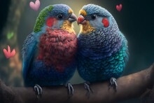 Love Birds, Valentines Day, Animals In Love, Hearts