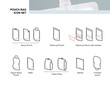 Pouch bag icon set. Vector illustration. Can be use for your design, presentation, infographics, ad. EPS10.	