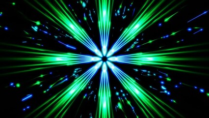 rotating laser streaks in outer space vj loop background. High quality 4k footage