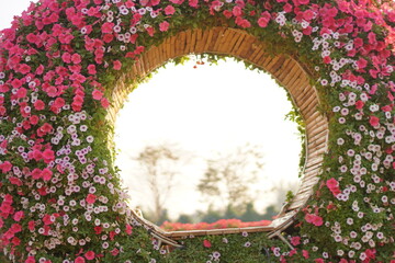 Wall Mural - window with flowers