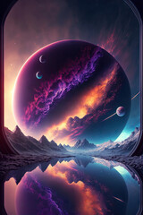 Wall Mural - planet landscape