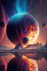 Wall Mural - planet landscape