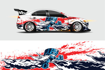 Sticker - car wrap  decal  vinyl sticker designs concept