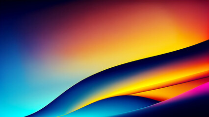 Wall Mural - Background image, abstract art, gradient, light, color, digital illustration, generated by AI