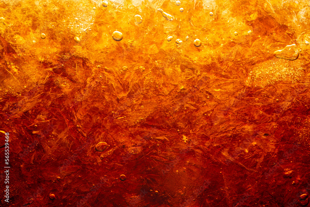 Drinks Display Texture macro cola drink texture,macro soft drink texture,Close up view of ice ...