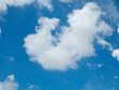 Beautiful clouds and sky. Blue sky with white clouds, beautiful cloudscape background.