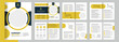 Company profile proposal or brochure template layout design  orange color shape minimalist business proposal or brochure template design
