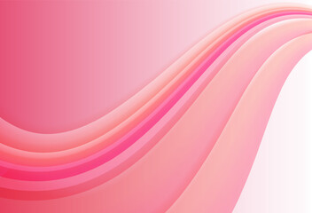 Wall Mural - Smooth Pink Wavy background vector. Pink Abstract Vector Background