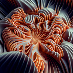 Aufkleber - Beautiful abstract illustrations mushrooms pattern  on a background. 