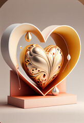 Poster - St. Valentine's Day style concept Background