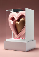 Poster - St. Valentine's Day style concept Background