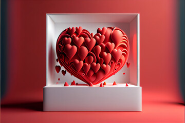 Poster - St. Valentine's Day style concept Background