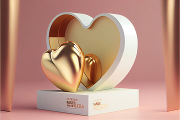 Poster - St. Valentine's Day style concept Background