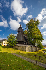 Wall Mural - Roman catholic church of Saint-Francis of Assisi, UNESCO site, Hervartov near Bardejov, Slovakia