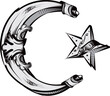 Decorative Islam religion symbol