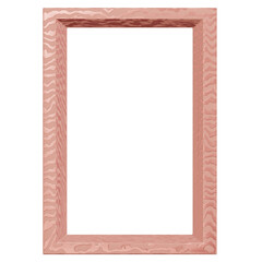 Wall Mural - Rectangular Gold Frame 3D Render