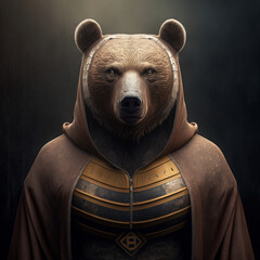 Poster - Bear in sportswear