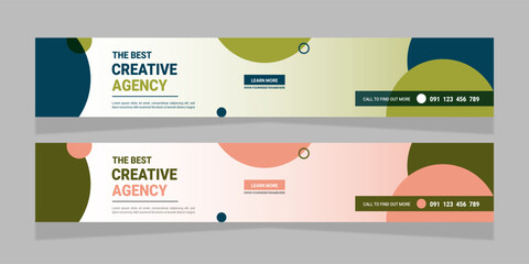 Creative Agency Facebook or Linkedin Cover and web banner design & business social media cover photo