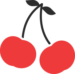 Sticker - Cranberries Vector Icon
