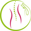 Hand und Körper, Rücken, Orthopädie, Physiotherapie, Frauenarzt, Logo