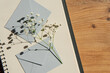© Juli Puli - envelopes on a wooden background. the concept of sending a message.
