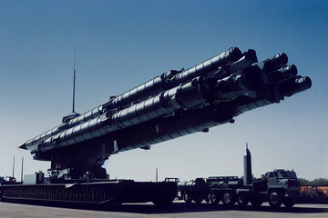 Illustrative image of an anti-missile air defense system
