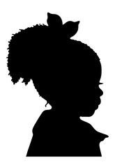 Canvas Print - silhouette of a child