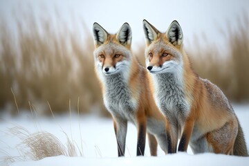 Wall Mural - Fox Stock Photo, Wildlife Photography. Generative Ai