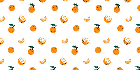 Wall Mural - Simple orange pattern for natural and tropical background concept. fresh orange wallpaper design