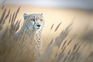 Wall Mural - Leopard Stock Photo, Wildlife Photography, Generative Ai