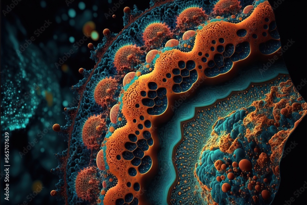 Generative Microstructure Gif Microstructure of universe, created with Generative AI technology Stock ...
