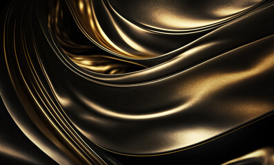 Wall Mural - luxury gold and black liquid background, fluid splash, gold swirl. luxury golden flow. gold backgrou