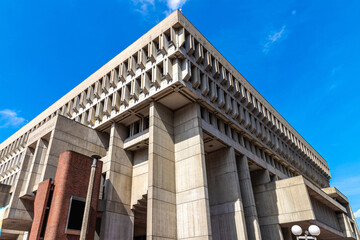 Sticker - Boston City Hall in Boston