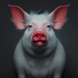pig wearing lipstick High quality 