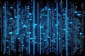 Binary code computer programming concept background