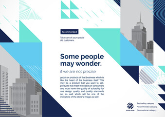 template vector design for brochure, annual report, web design poster, corporate presentation, flyer