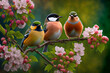 Cute little spring birds (AI Generated)